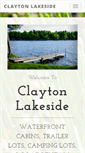 Mobile Screenshot of claytonlakeside.com