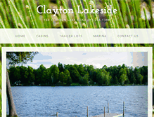 Tablet Screenshot of claytonlakeside.com